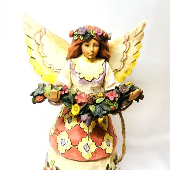 Jim Shore Vintage “Angel of Gratefulness” Heartwood Creek Repaired 2002 - 10" - Picture 3 of 10